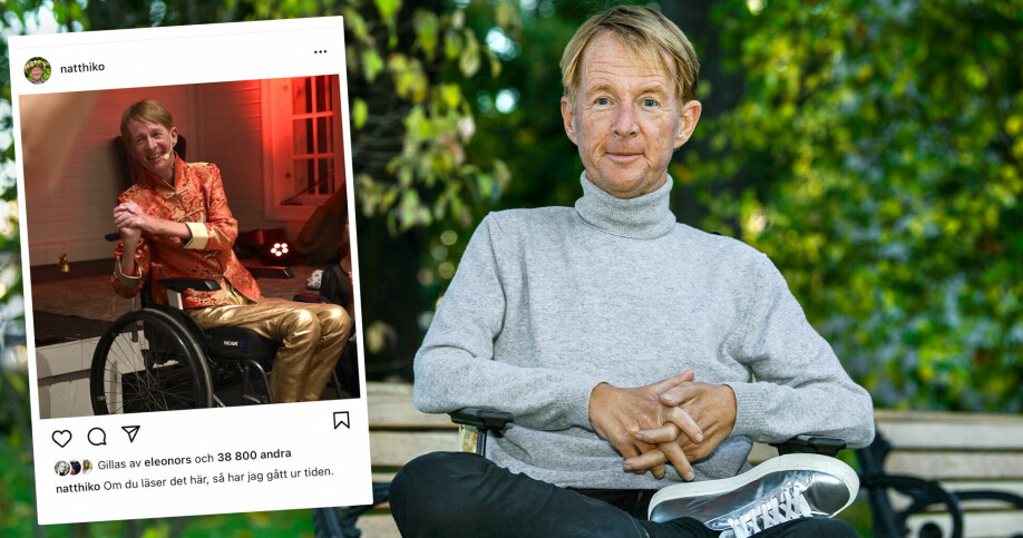 Björn Natthiko Lindeblads bild från hans sista inlägg i livet på Instagram