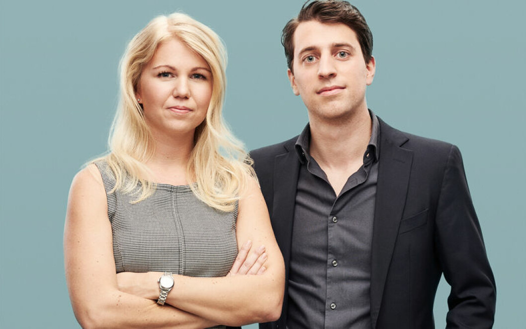 Elina Berglund och maken Raoul Scherwizl, grandarna till Natural Cycles.