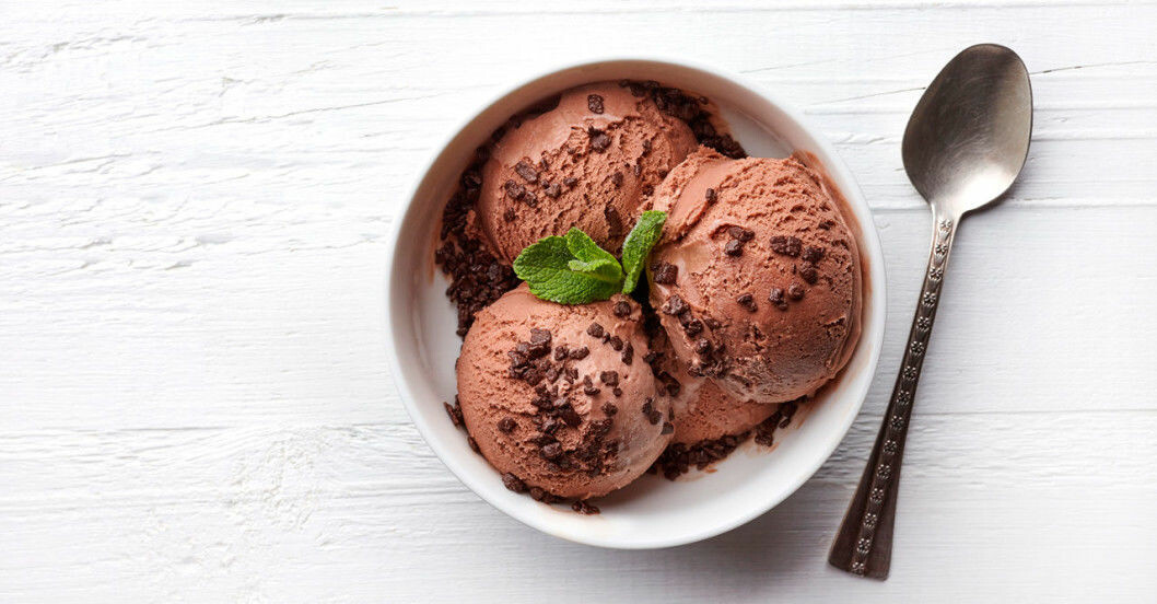Nice cream med chokladsmak.