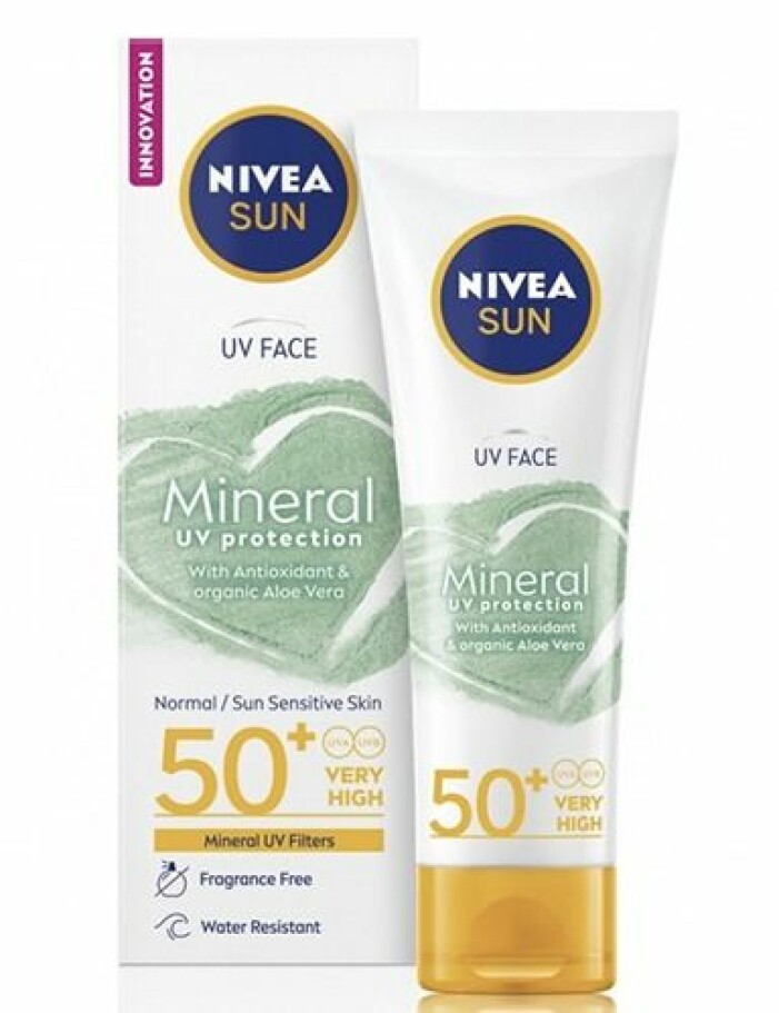 nivea sun mineral face
