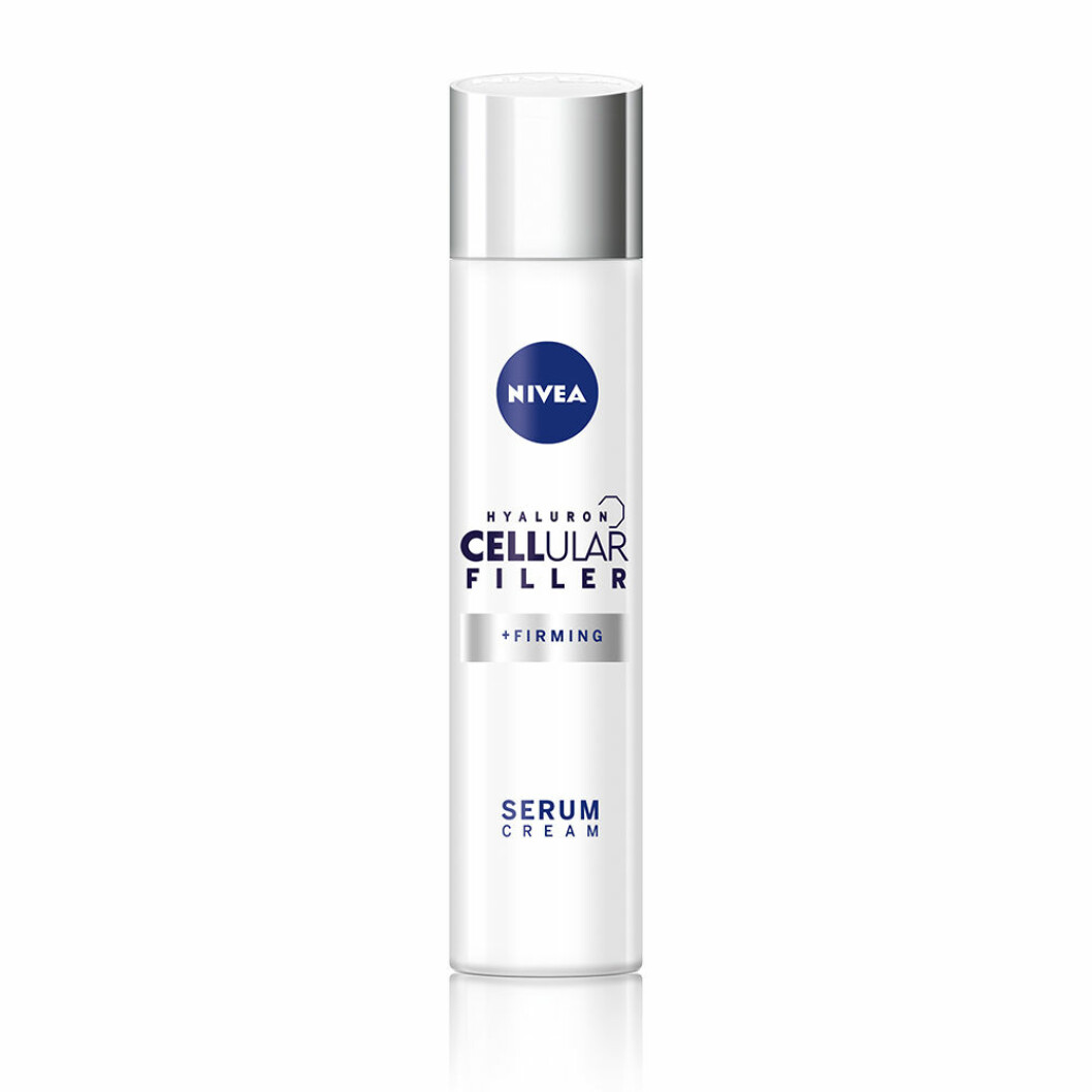 Anti-age serum från Nivea, 189 kronor. <a href="https://track.adtraction.com/t/t?a=1117786221&as=1213658115&t=2&tk=1&epi=antiage-serum&url=https://www.lyko.se/nivea/nivea-cellular-anti-age-facial-day-care-50ml" target="_blank" rel="noopener">Här kan du köpa den</a>. serum kräm från nivea, anti-age