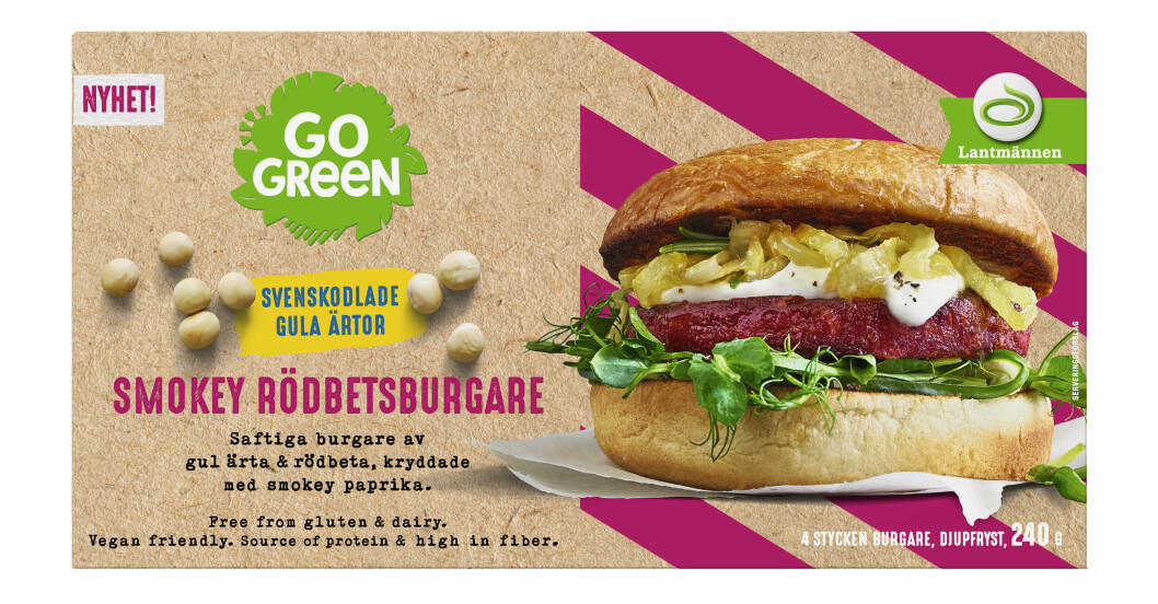 Vinnare i MåBra-valet 2022 – Årets veganprodukt: GoGreens smokey rödbetsburgare