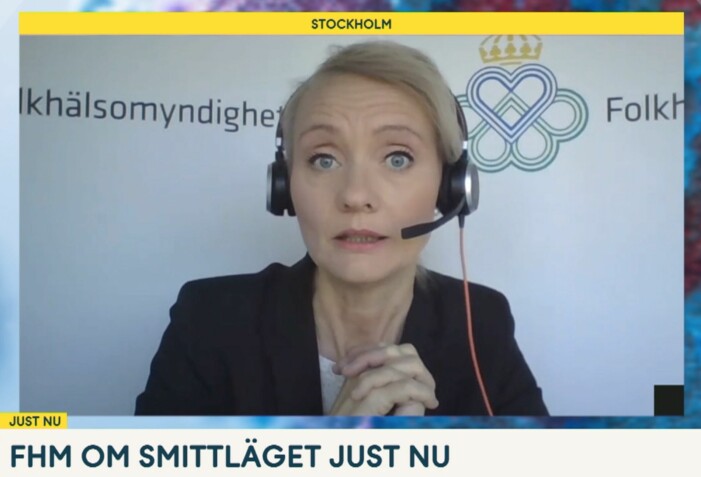 Karin Tegmark Wisell i onsdagens Nyhetsmorgon. Foto: TV4. Karin Tegmark Wisell i Nyhetsmorgon