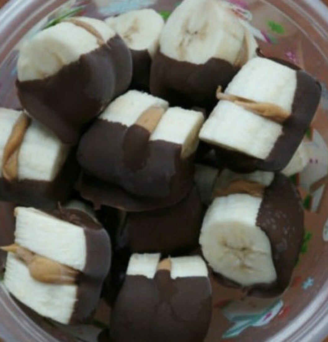 nyttiga snacks banan
