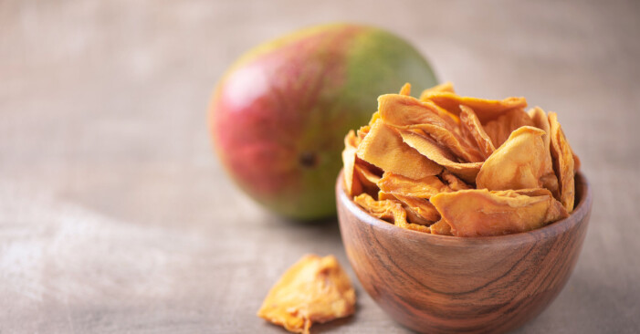 Nyttiga, billiga snacks: Torkad mango