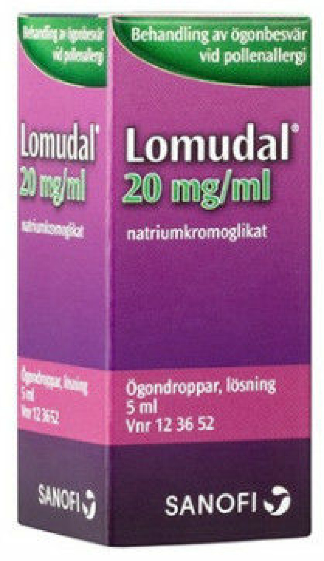 Ögondroppar för allergiker.