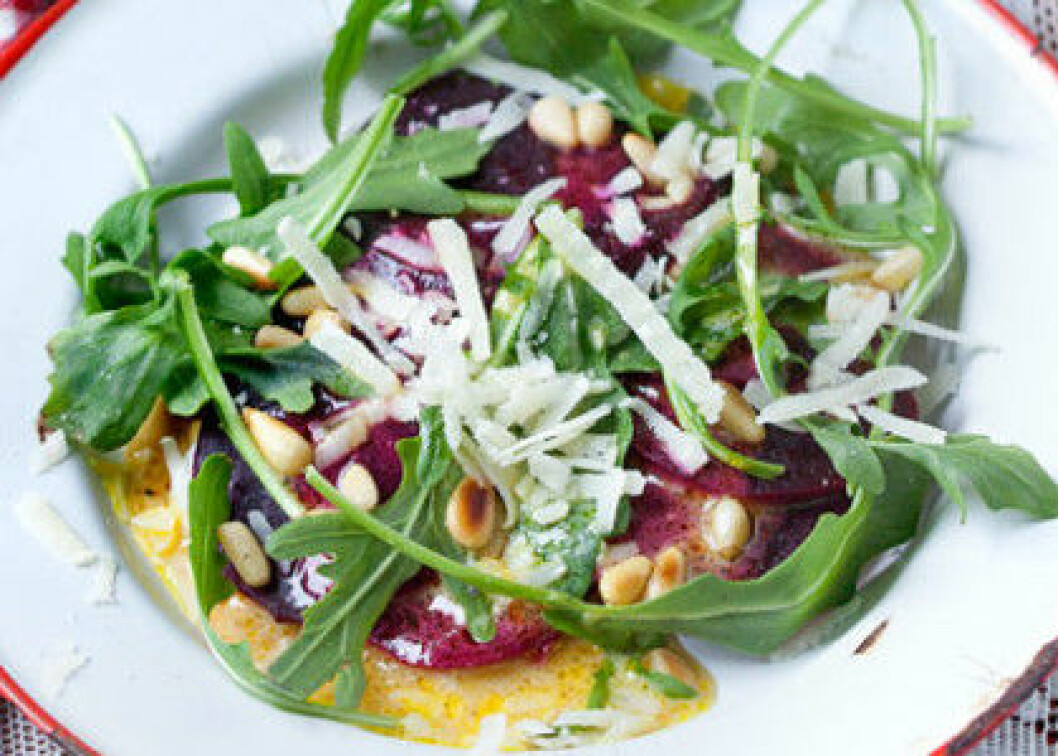 Påsk: Rödbetscarpaccio