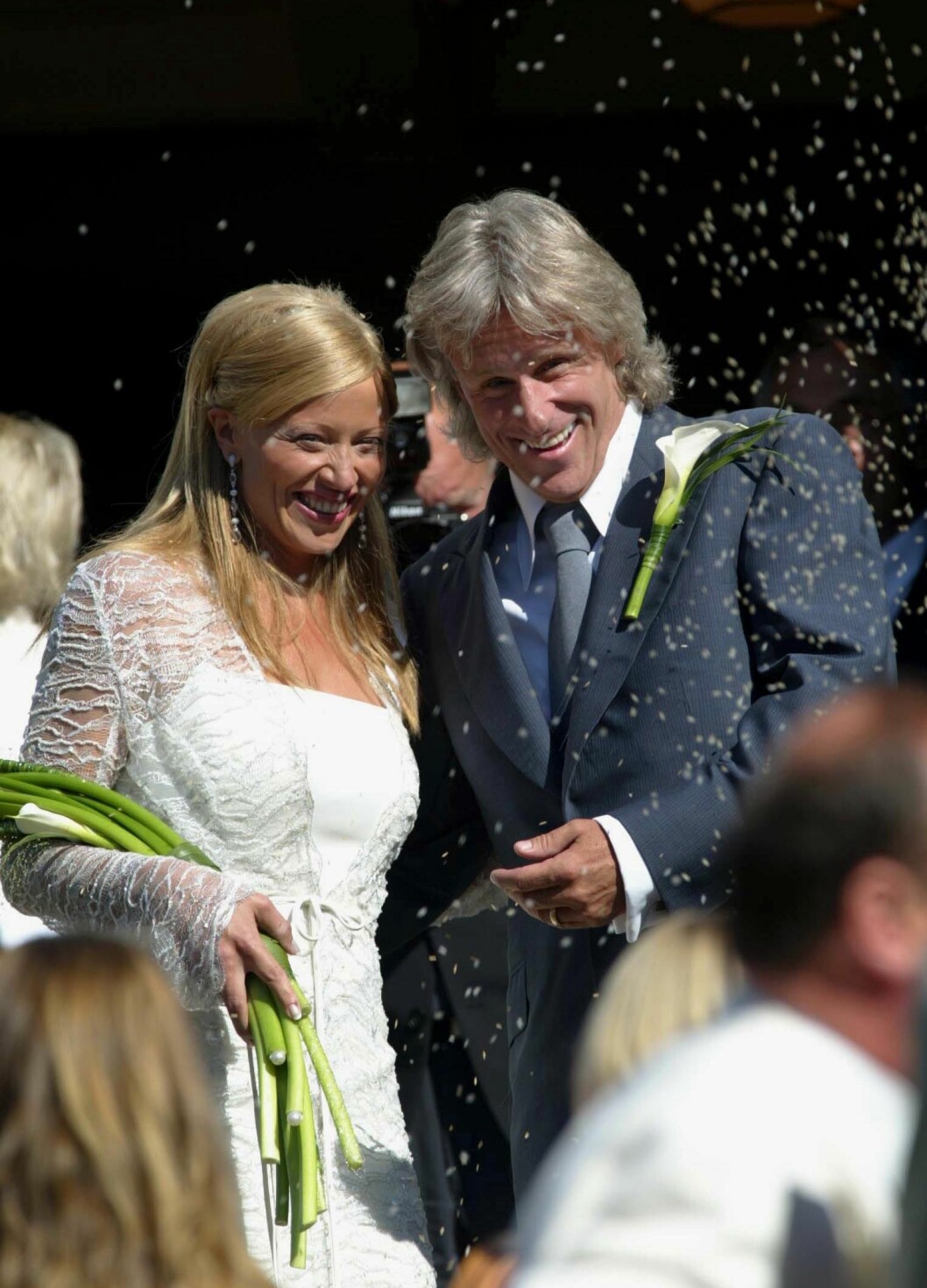 Patricia och Björn Borg vid sitt bröllop 2002. patricia och björn borg vid sitt bröllop 2002
