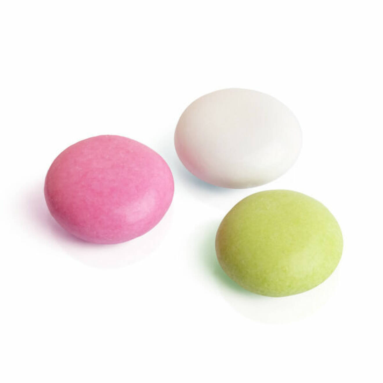 Peps mint-godis i rosa vitt och grönt