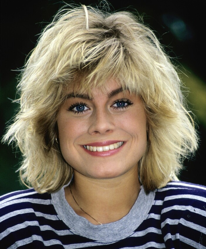 Det syns inte ett spår av trötta småbarnsår på Pernilla. pernilla wahlgren 1990