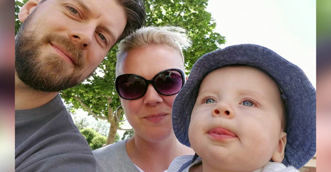 Peter och Caroline fick åka hem med sonen Tim, utan diagnos. Peter och Caroline med sonen Tim
