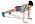 kvinna tränar djupa magmuskler med en variant på planka