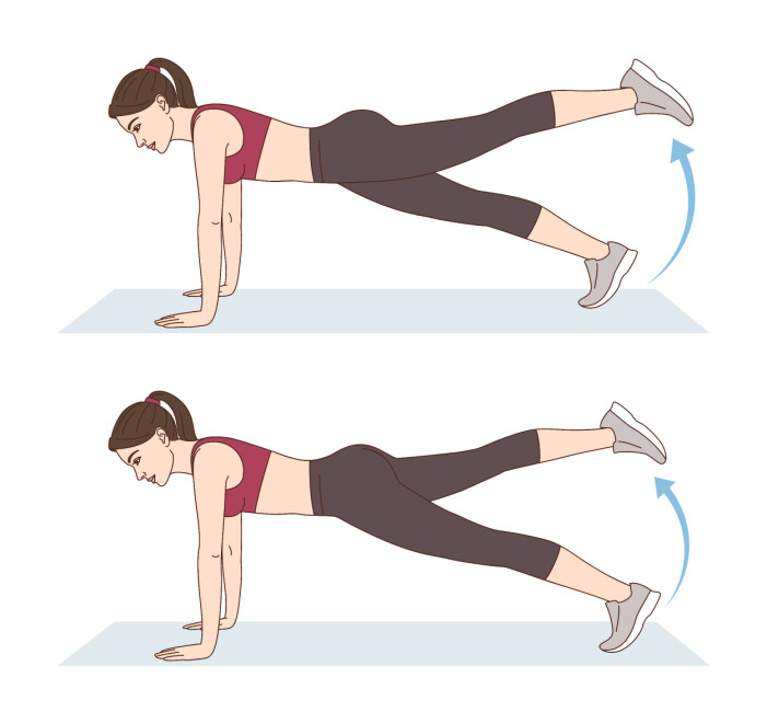 Bästa magövningen för starkare bål – planka med lyft ben