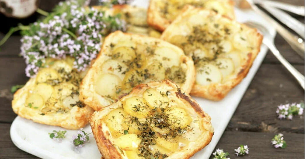 potatisflan med färsk timjan