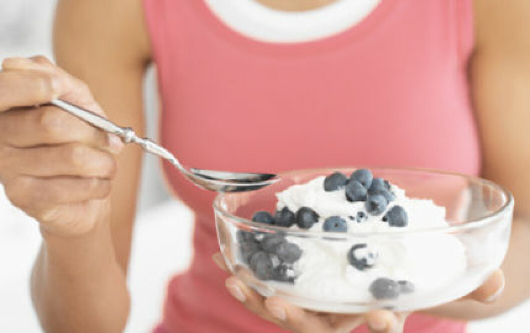 Yoghurt är en naturlig källa till probiotika.
