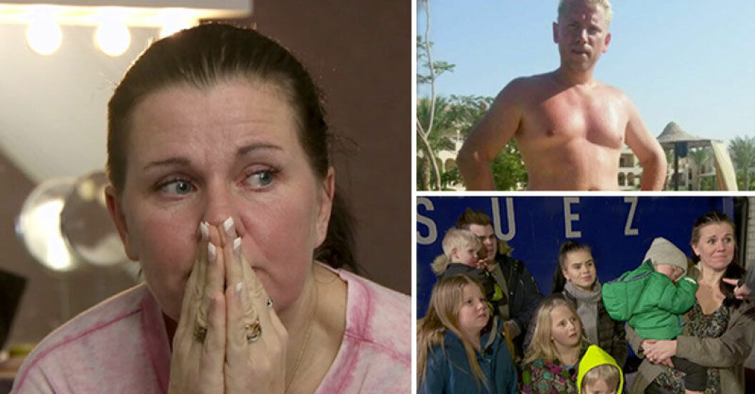 Camilla ensam med sju barn efter makens självmord
