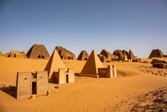Pyramiderna i Nubia, Sudan. Pyramiderna i Sudan