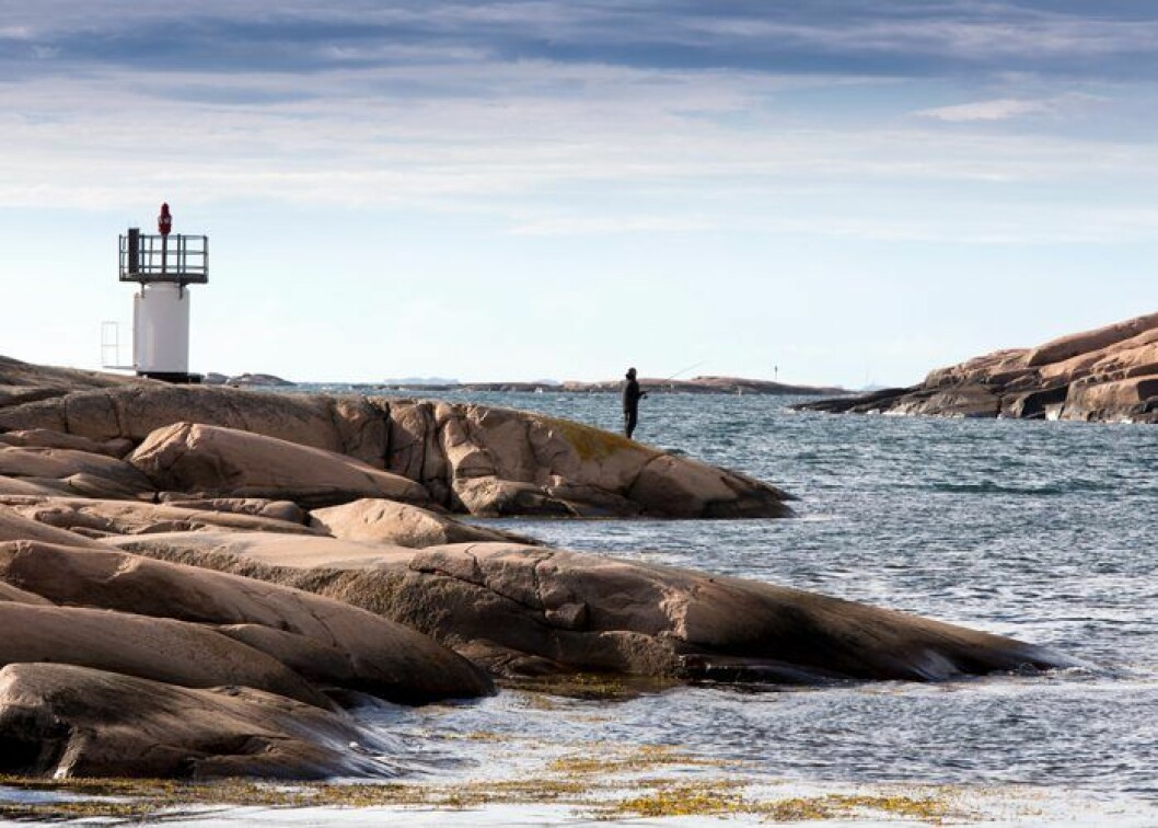 Dramatiska klippor runt Ramsvik. Ramsvikslandet