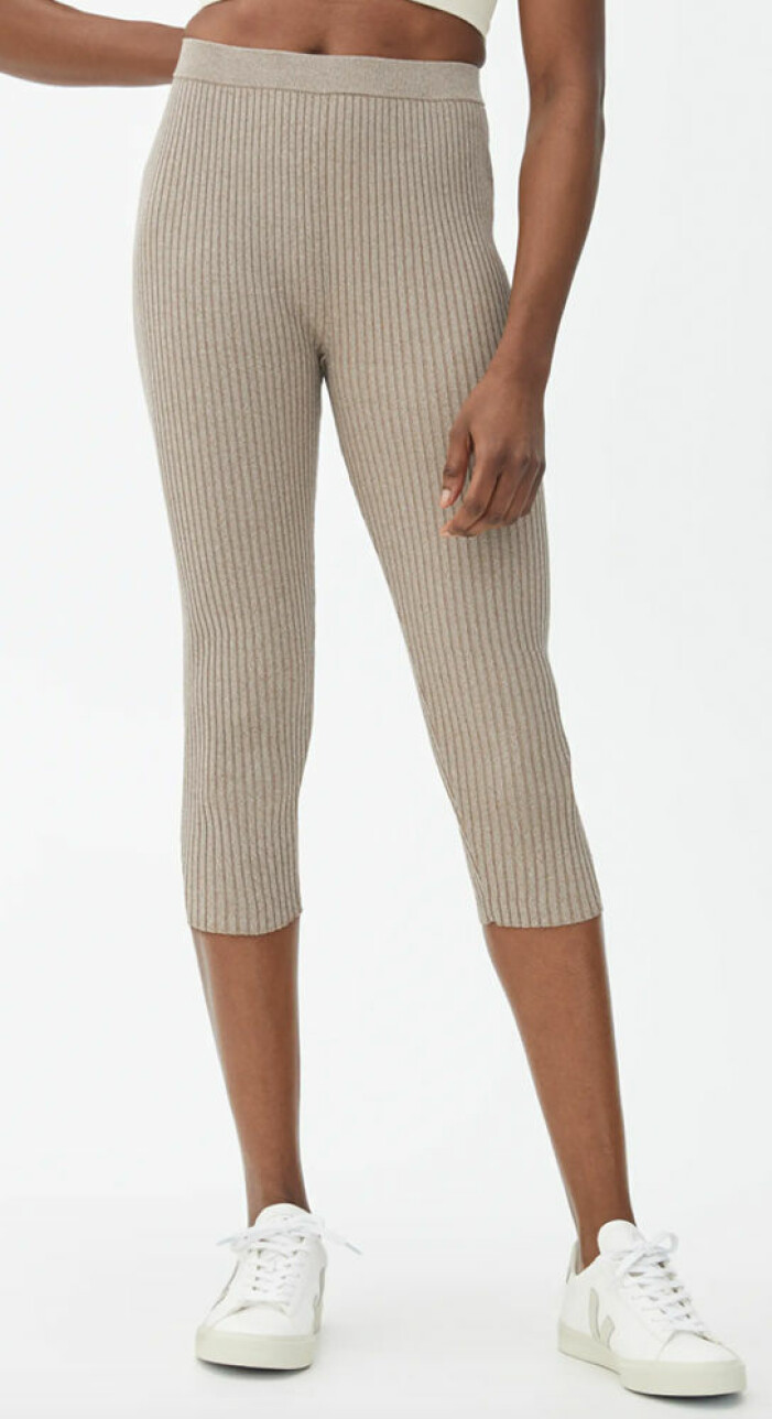 beige ribade tights