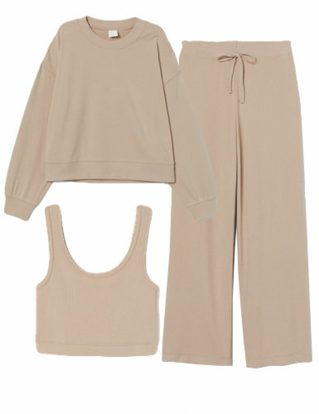 Ribbat set i tre delar från H&M