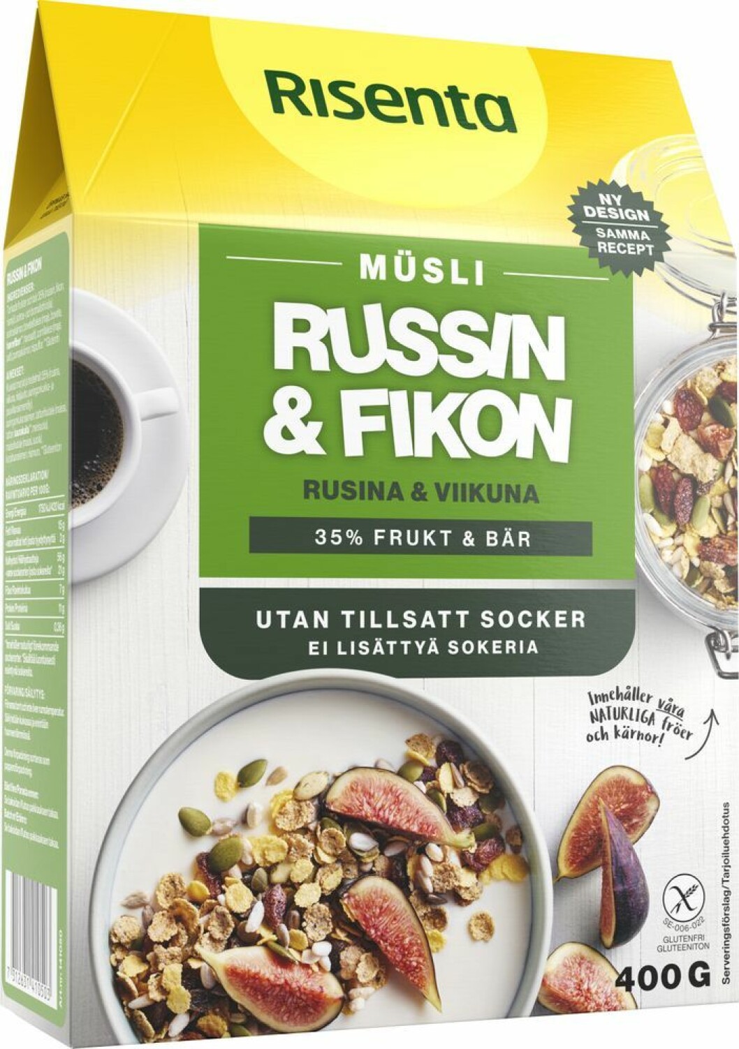 musli med mycket socker