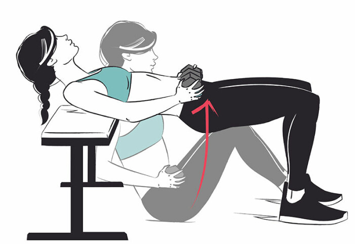 ryggövning att göra på gym: höflyft