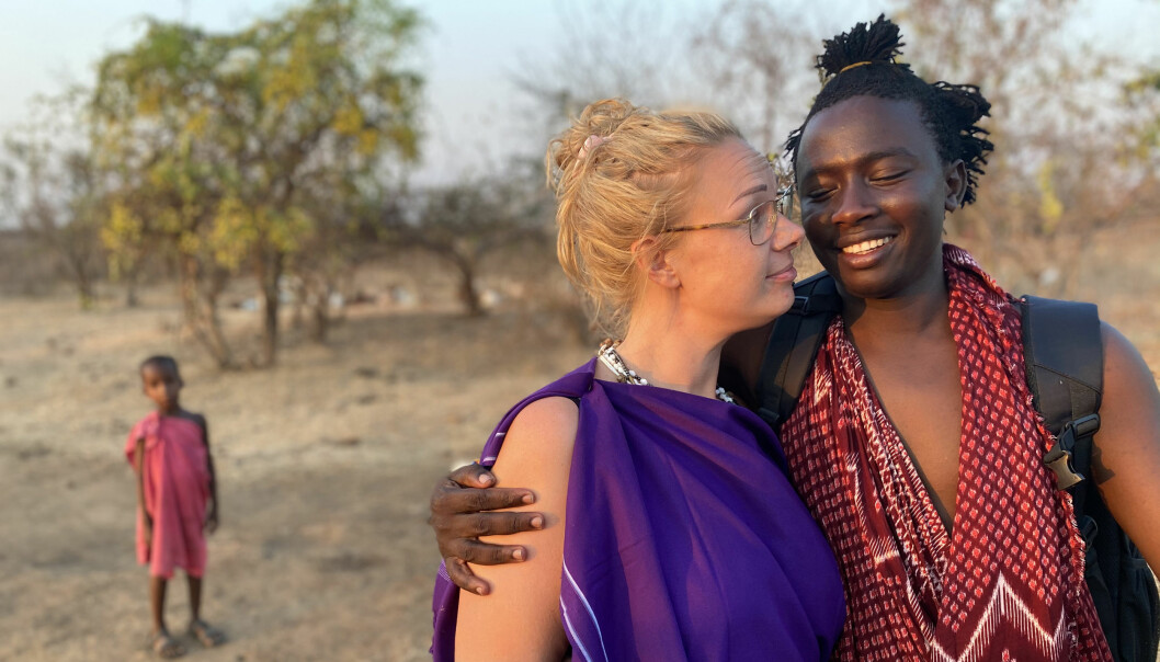 Sandra och Isayah.