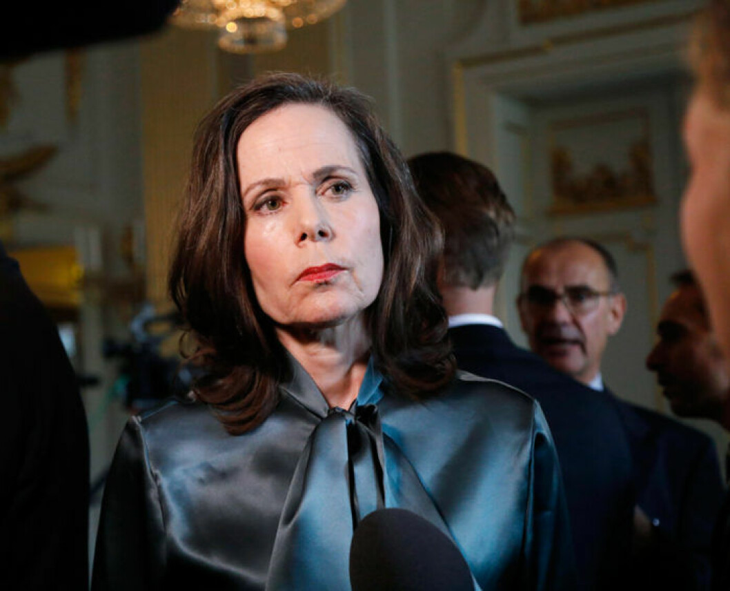 Som ständig sekreterare i Svenska Akademien presenterade Anna Wahlgrens dotter Sara Danius årets Nobelpristagare i litteratur. Bild: IBL Sara Danius