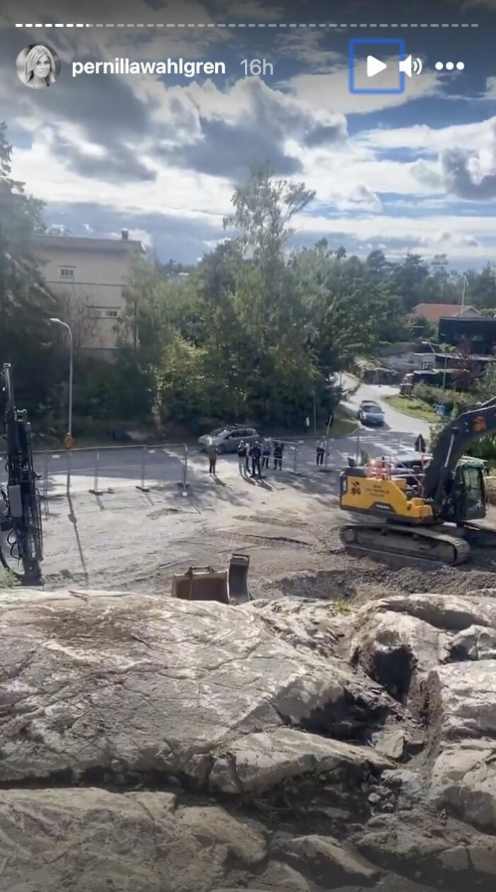 Den blivande utsikten från Pernilla Wahlgrens nya mansion på Lidningö.