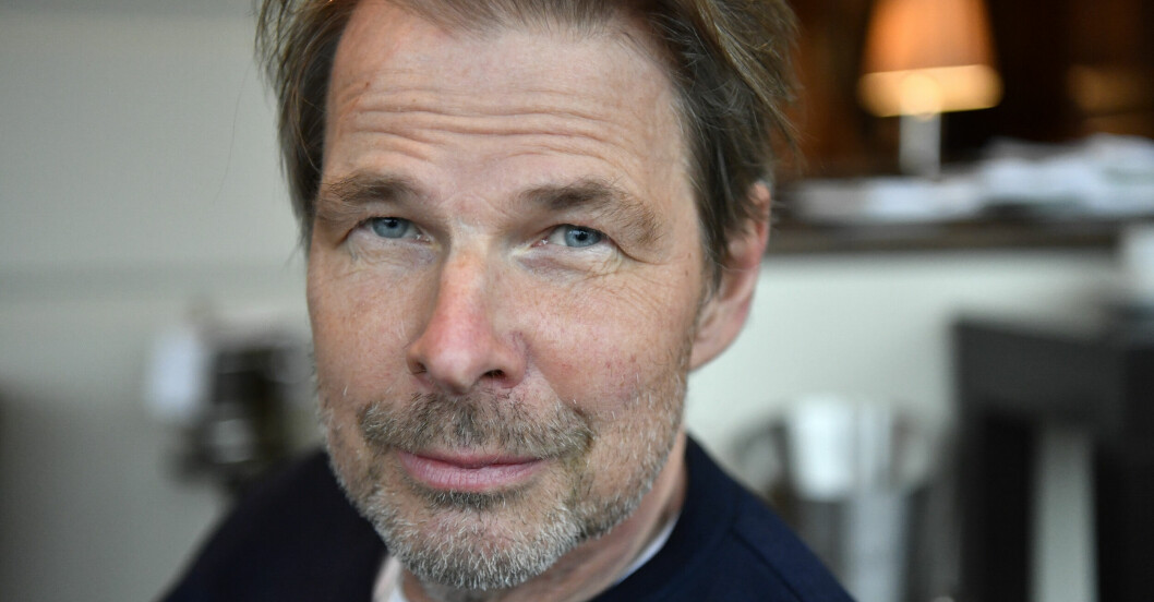 Daniel Bergman låter sig fotograferas i samband med boksläppet hösten 2021.