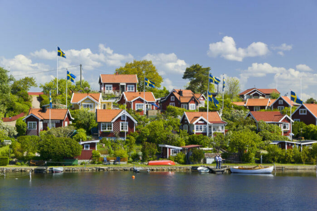 Svensk sommatidyll finns i Karlskrona skärgård. Svensk idyll i Karlskrona skärgård