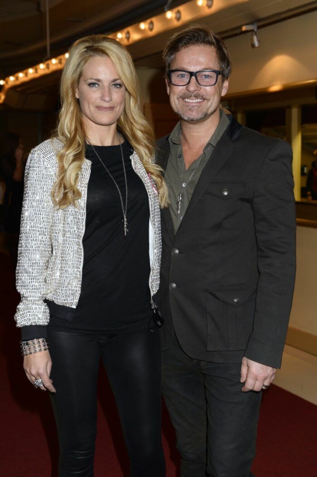 Laila Bagge och Niclas Wahlgren. Laila Bagge och Niclas Wahlgren.