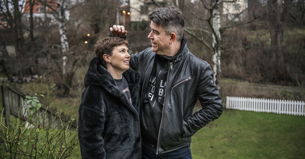 Hannah och Patrick Ekwall i december 2020. hannah ekwall och patrick