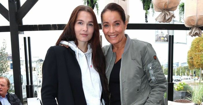 Agneta Sjödin med dottern Maja Strömstedt. Foto: Hans Shimoda/TT Agneta Sjödin och dottern Maja Strömstedt