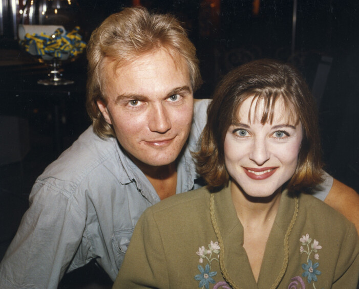 Harald Treutiger och Lydia Capolicchio 1992.