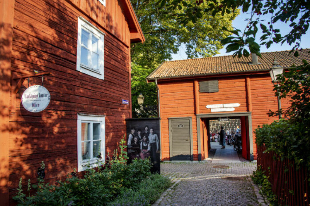 I Wadköping i Örebro kan du promenera runt bland gamla hus. Örebro Wadkoping