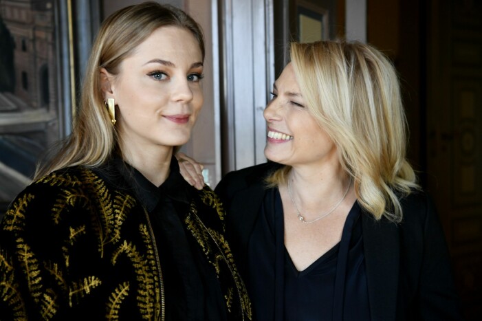 Pressträff inför filmen <em>Vilken jävla cirkus</em> som hade biopremiär den 20 oktober 2017 i vilken Helena Bergström stod för regin och dottern Molly Nutley för en av huvudrollerna. mamma helena och dotra Molly
