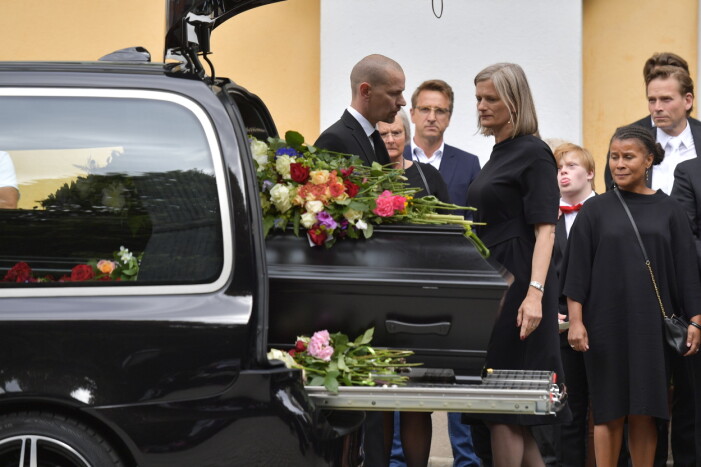 Catharina Nyqvist Ehrnrooth under Michael Nyqvists begravning i Katarina kyrka på Södermalm i Stockholm. Catharina Nyqvist Ehrnrooth under Michael Nyqvists begravning i Katarina kyrka på Södermalm i Stockholm.