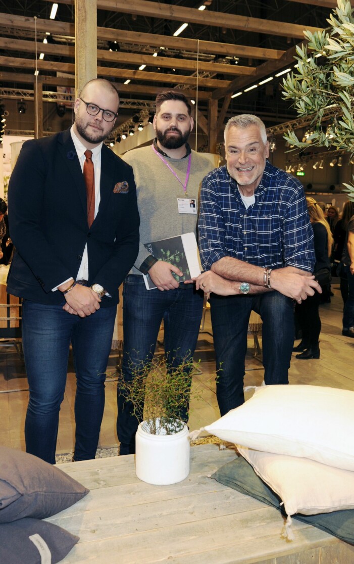 Ludvig Kirchsteiger, Sebastian Kirchsteiger och pappa Ernst Kirchsteiger under Stockholmsmässan 2018. Ludvig, sebastian och ernst Kirchsteiger
