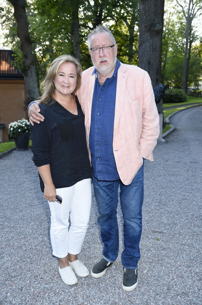 Malin Persson Giolito och Leif GW Persson på Albert Bonniers Förlag med Wahlström & Widstand under en förlagsfest på Nedre Manilla, Stockholm, 2019. Malin Persson Giolito om uppväxten med Leif GW Persson