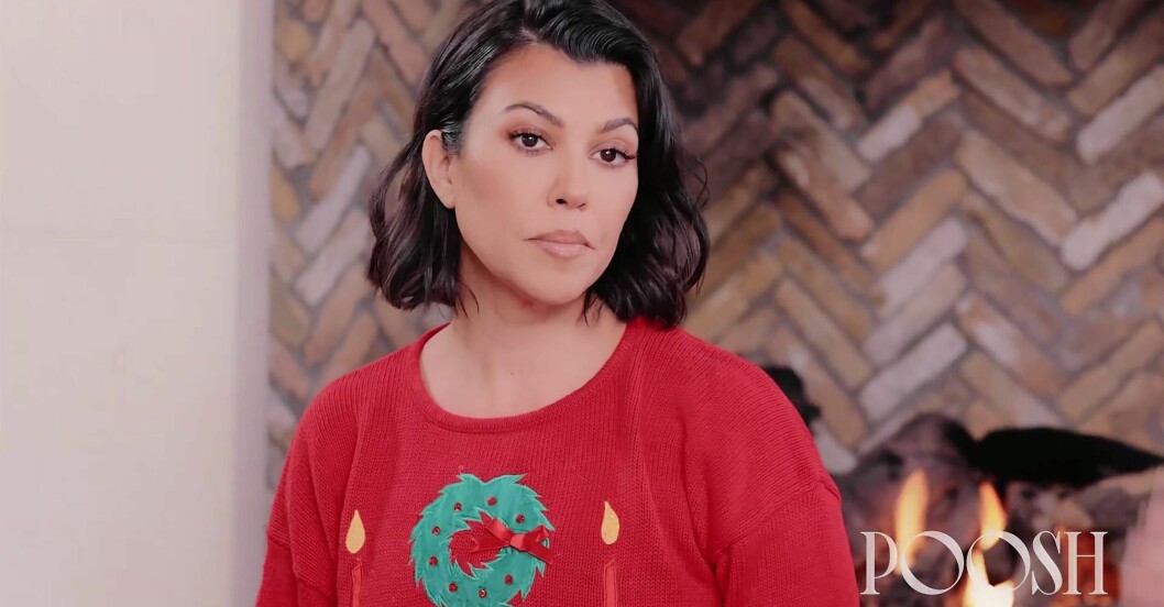 Kourtney Kardashian i en bobfrisyr Kourtney Kardashian