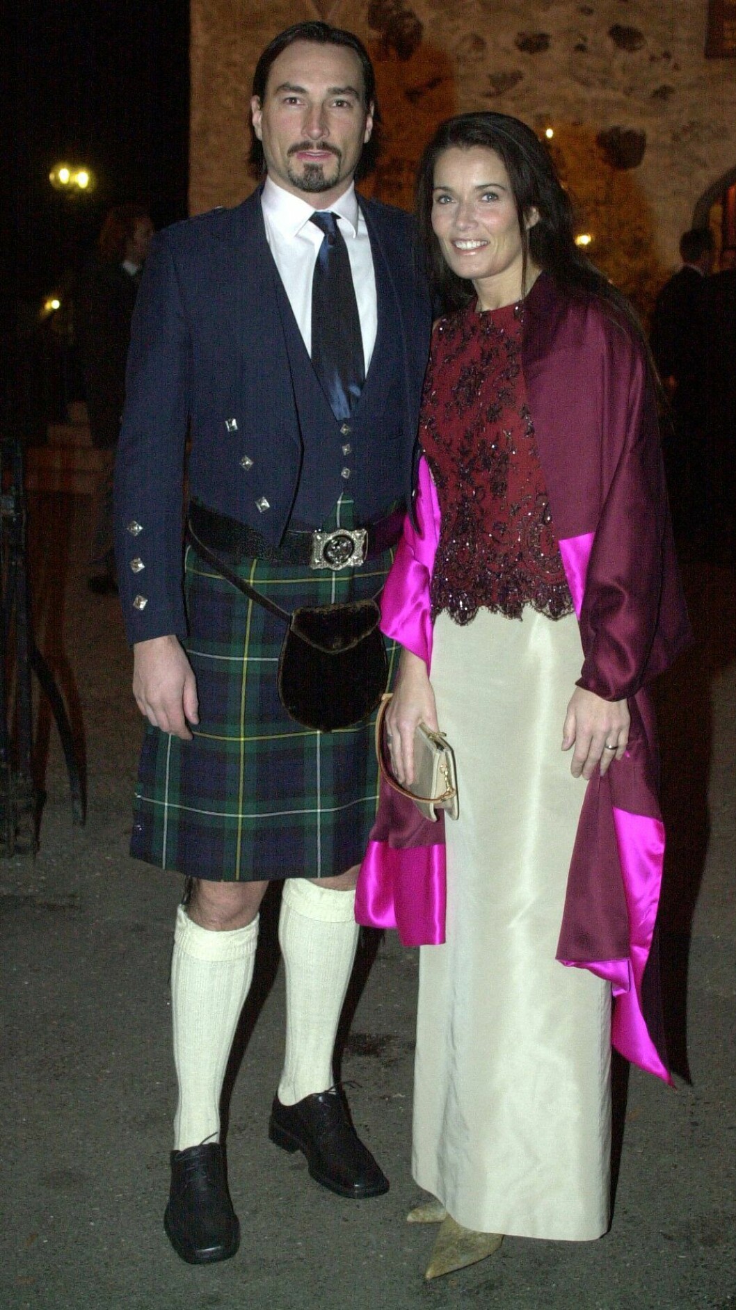 Agneta och William på Jarmo Sandelins bröllop år 2002