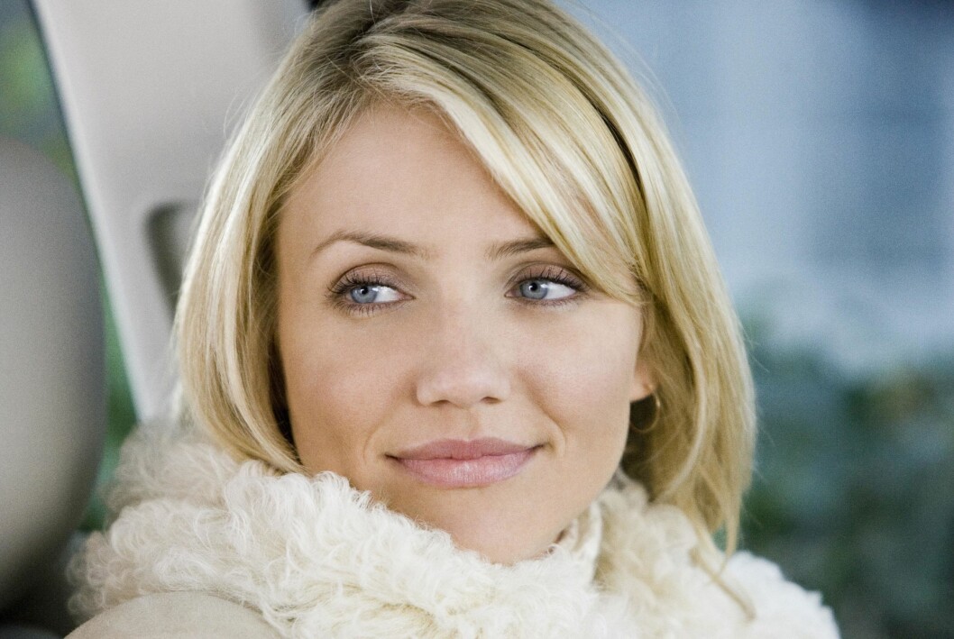 Cameron Diaz har haft snedlugg många gånger, bland annat i filmen The Holiday. Cameron Diaz med snedlugg.
