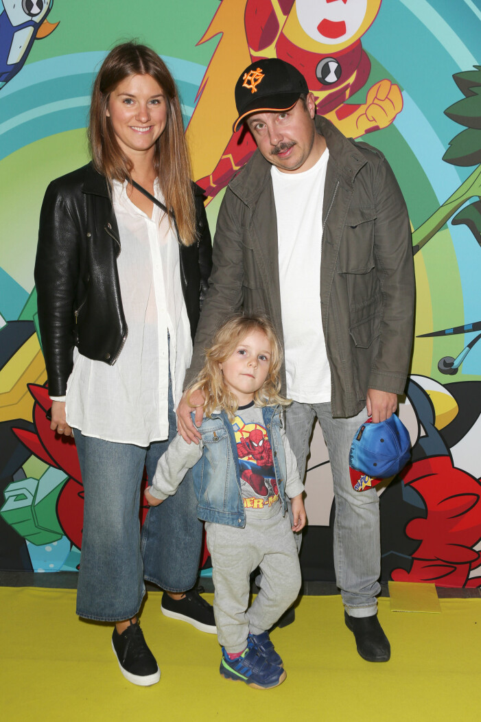 David och Maria med lilla Betty på event 2016. David var 36 år då han blev pappa första gången och 43 när han och Maria gifte sig. David och Maria med lilla Betty på event 2016.