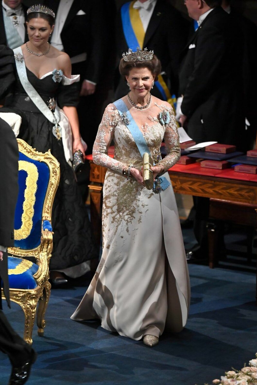 Drottning Silvia. Drottning Silvia på Nobel 2019