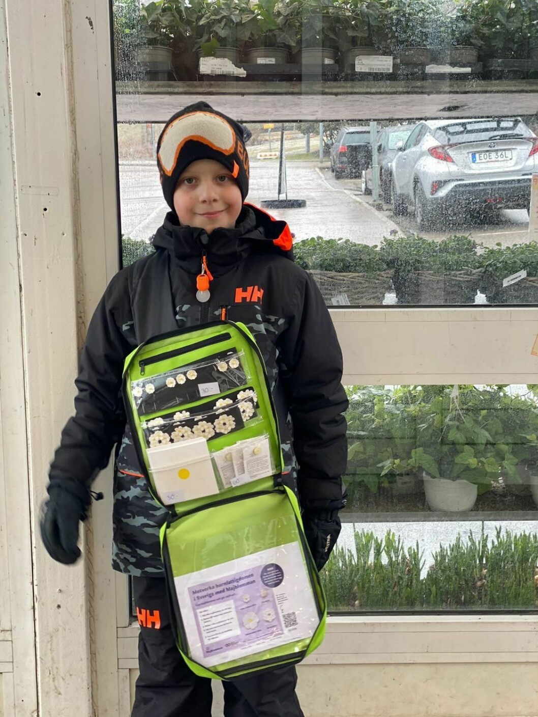 Vissa dagar fick Sixten ha sina tjockaste kläder på sig. sixten