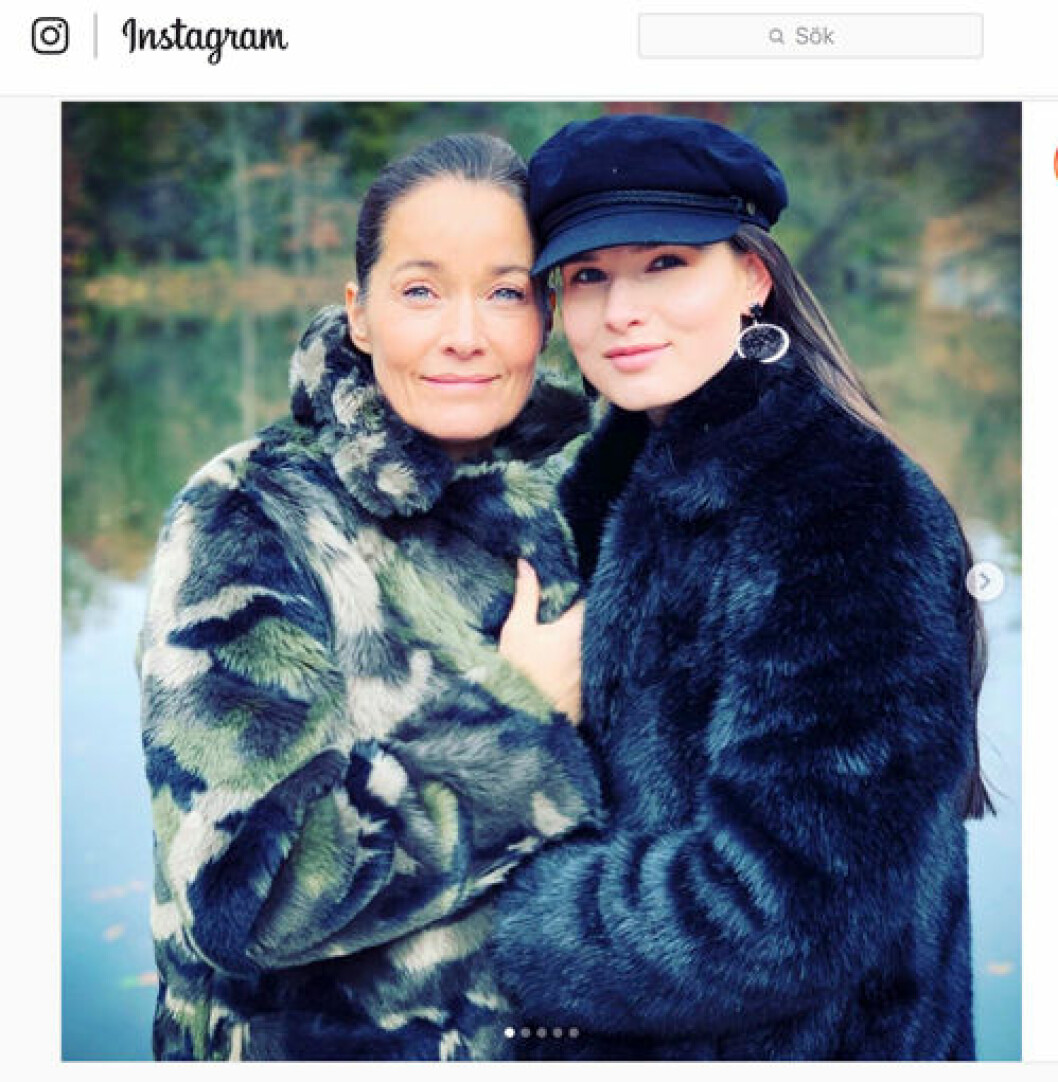 Agneta Sjödin och dottern Maja. Agneta Sjödin och dottern Maja.
