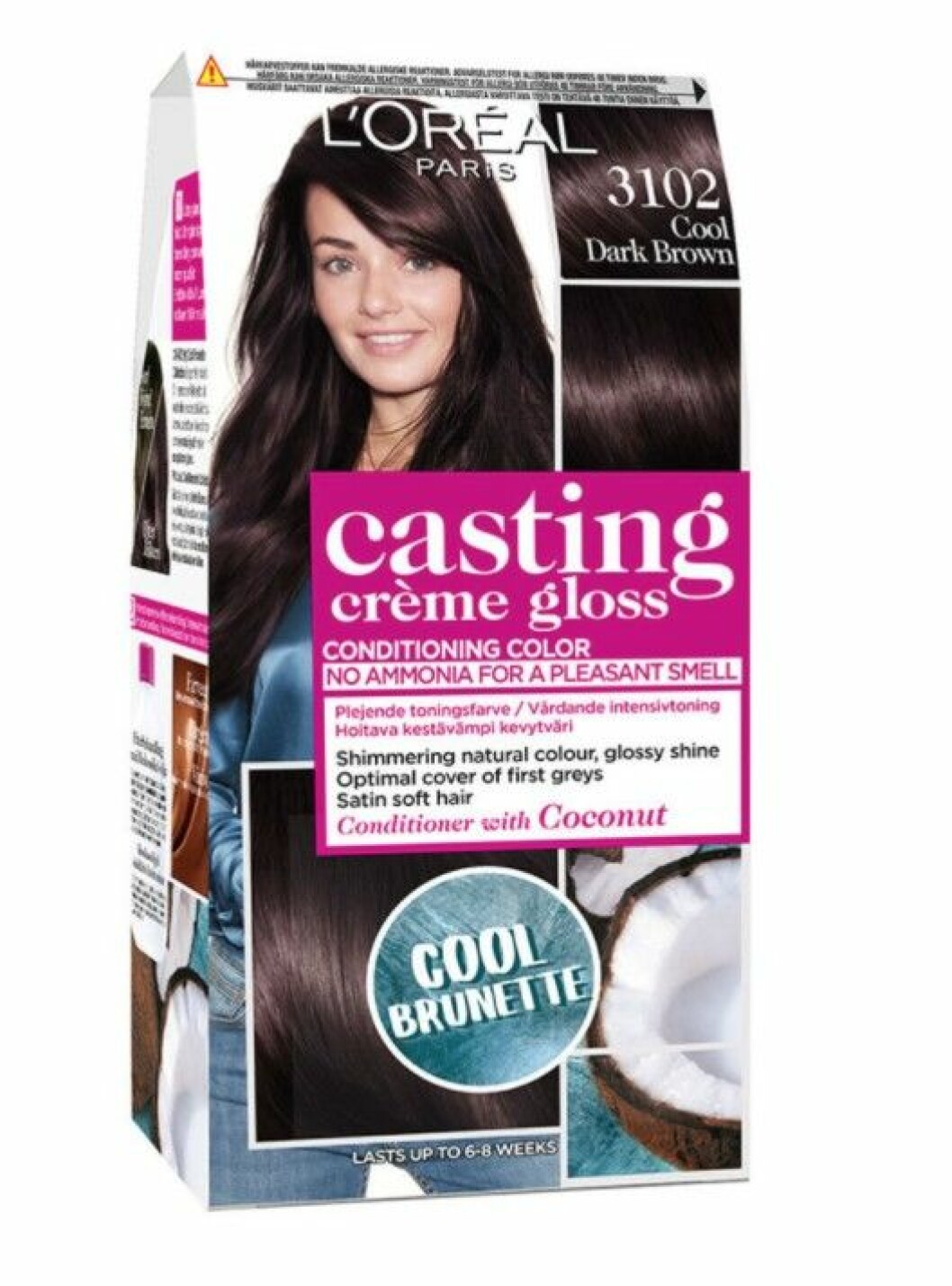 casting gloss cool brunette toning för brunetter