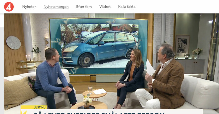 Han kör en behovsanpassad bil med liten motor som står på en gratis parkering på promenadavstånd från hemmet. Günther Mårder, vd,