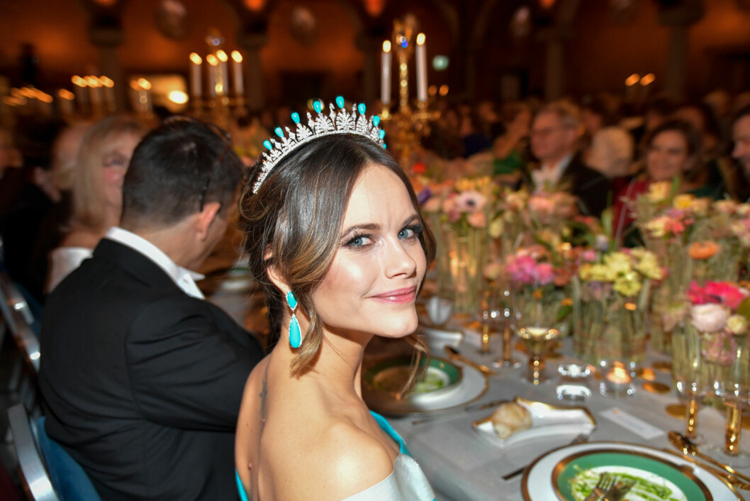 Prinsessan Sofia på 2019 års Nobelfest. Prinsessan Sofia